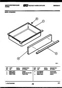 DRAWER PARTS Diagram and Parts List for KF330JDD4  Frigidaire Range