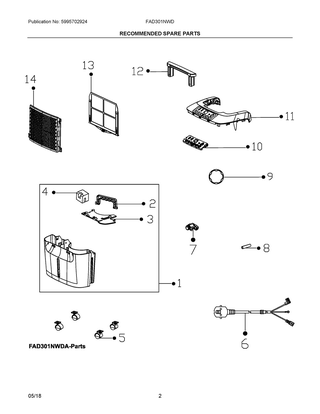Part Location Diagram of 5304512486 Frigidaire CASTER