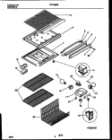 SHELVES AND SUPPORTS Diagram and Parts List for FRT18BRBW0  Frigidaire Refrigerator