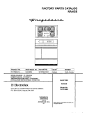 COVER Diagram and Parts List for PLCF489ACA  Frigidaire Range