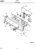 CONTROL PANEL Diagram and Parts List for F21C645CS2  Frigidaire Washer