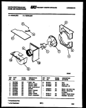 AIR HANDLING PARTS Diagram and Parts List for AS248L2K2  Frigidaire Air Conditioner
