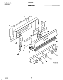 BACKGUARD Diagram and Parts List for FGF333SADD  Frigidaire Range