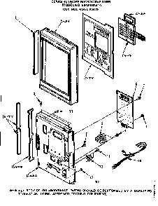 Control Panel Parts Diagram and Parts List for 5648568410  Kenmore Microwave
