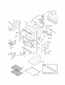Lower Oven Diagram and Parts List for 79047872407  Kenmore Wall Oven