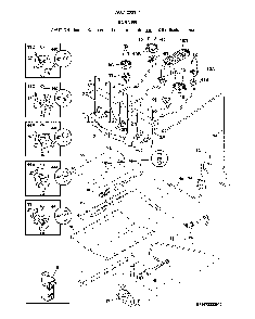 Burner Diagram and Parts List for 79074233317  Kenmore Range