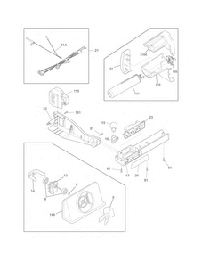 Controls Diagram and Parts List for FFHS2611PF7  Frigidaire Refrigerator