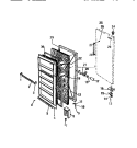 DOOR Diagram and Parts List for FU169JRD1  Frigidaire Freezer