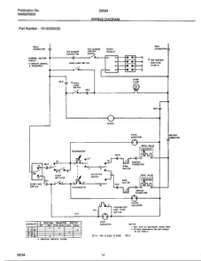Wiring Diagram Diagram and Parts List for 285947A  Frigidaire Range