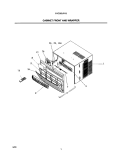 CABINET FRONT AND WRAPPER Diagram and Parts List for FAC065J7A3  Frigidaire Air Conditioner