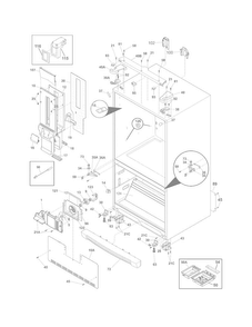 Cabinet Diagram and Parts List for EI28BS65KS6  Electrolux Refrigerator