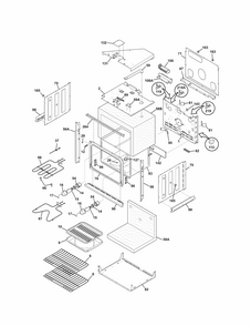 Body Diagram and Parts List for 79047784407  Kenmore Wall Oven