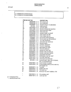 Refrigerator Page 12 Diagram and Parts List for FPWW21TIR  Frigidaire Refrigerator