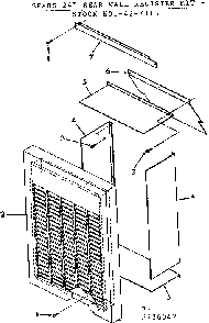 Part Location Diagram of 506953 Frigidaire Panel