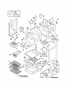 Body Diagram and Parts List for 79094203311  Kenmore Range