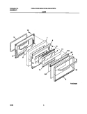 DOOR Diagram and Parts List for FEF377CFBC  Frigidaire Range