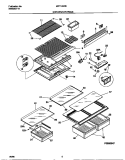 SHELVES / CONTROLS Diagram and Parts List for MRT16NRED0  Frigidaire Refrigerator