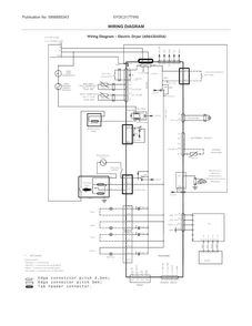 Wiring Diagram Diagram and Parts List for EFDC317TIW0  Electrolux Dryer