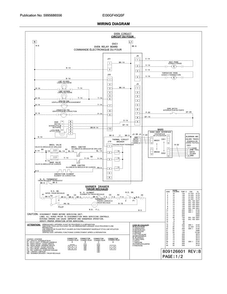 Wiring Diagram Diagram and Parts List for EI30GF45QSF  Electrolux Range