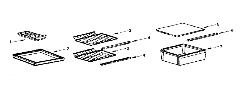 Accessories Diagram and Parts List for 5648611181  Kenmore Refrigerator