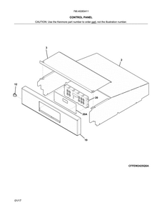 Part Location Diagram of 316352026 Frigidaire OVERLAY