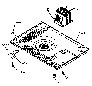 Cabinet Parts Diagram and Parts List for 5648921690  Kenmore Microwave