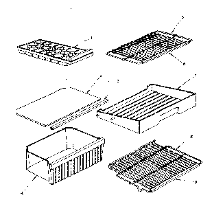 Part Location Diagram of 301217 Maytag Refrigerator shelf