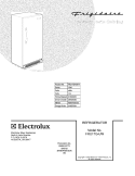 COVER Diagram and Parts List for FRU17G4JW14  Frigidaire Refrigerator