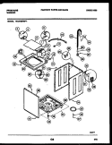 CABINET PARTS Diagram and Parts List for WA4720RW1  Frigidaire Washer