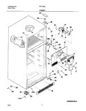 CABINET Diagram and Parts List for FRT18B4AZ6  Frigidaire Refrigerator