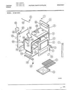 Functional Parts List Page 7 Diagram and Parts List for 36-3281-01  Tappan Range