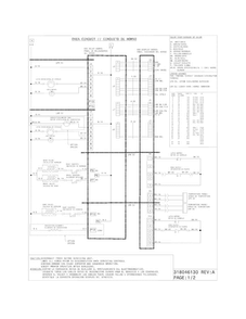 Wiring Diagram Diagram and Parts List for FGGF304DLF4  Frigidaire Range