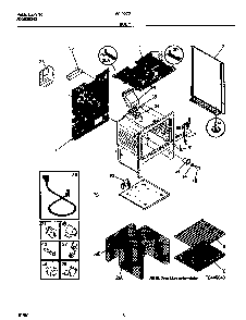 Body Diagram and Parts List for 30-2272-00 07 Tappan Range