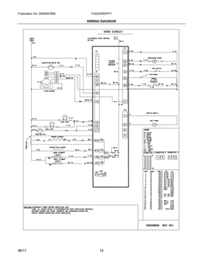 07 - WIRING DIAGRAM Diagram and Parts List for FGGS3065PFT  Frigidaire Range