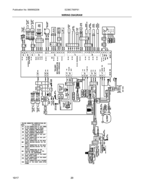 10 - WIRING DIAGRAM Diagram and Parts List for E23BC79SPS1  Frigidaire Refrigerator