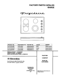 COVER Diagram and Parts List for GLEC30S8ABB  Frigidaire Cooktop