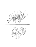 BLOWER & HEATER HOUSING COMPONENTS Diagram and Parts List for DEA500A2D  Kelvinator Dryer