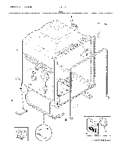 Tub Diagram and Parts List for FGID2468UF2A  Frigidaire Dishwasher