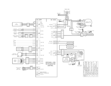 Wiring Schematic Diagram and Parts List for 25370413417  Kenmore Refrigerator