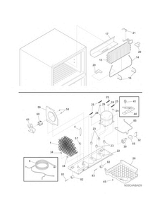 System Diagram and Parts List for 25373211013  Kenmore Refrigerator