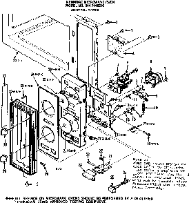 Control Parts Diagram and Parts List for 5649948210  Kenmore Microwave