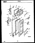 DOOR PARTS Diagram and Parts List for WRT24NRAW0  Frigidaire Refrigerator