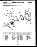 AIR HANDLING PARTS Diagram and Parts List for FAS249P2A1  Frigidaire Air Conditioner