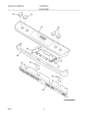 BACKGUARD Diagram and Parts List for FGGS3065KFC  Frigidaire Range