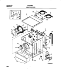 P12V0015 WSHR CAB, DOOR Diagram and Parts List for FWT449GFS1  Frigidaire Washer