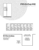 COVER Diagram and Parts List for FGHS2634KQ2  Frigidaire Refrigerator