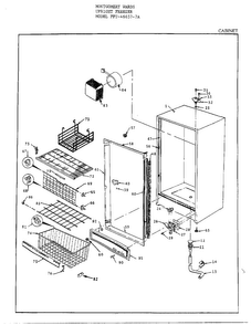 Part Location Diagram of 121418 Frigidaire Freezer breaker strip insulation