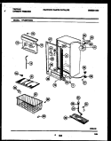 CABINET PARTS Diagram and Parts List for TFU20F7BW0  Tappan Freezer