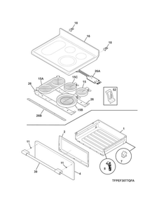 Part Location Diagram of 807038639 Frigidaire MAINTOP