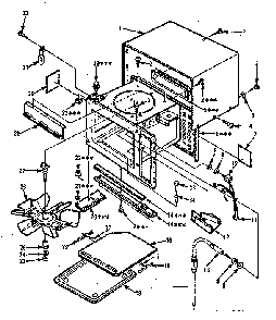 Cabinet Parts Diagram and Parts List for 5648778620  Kenmore Microwave
